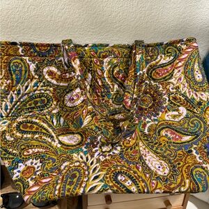 Vera Bradley Buta Spray Grand Tote Outlet Essential Paisley Cotton